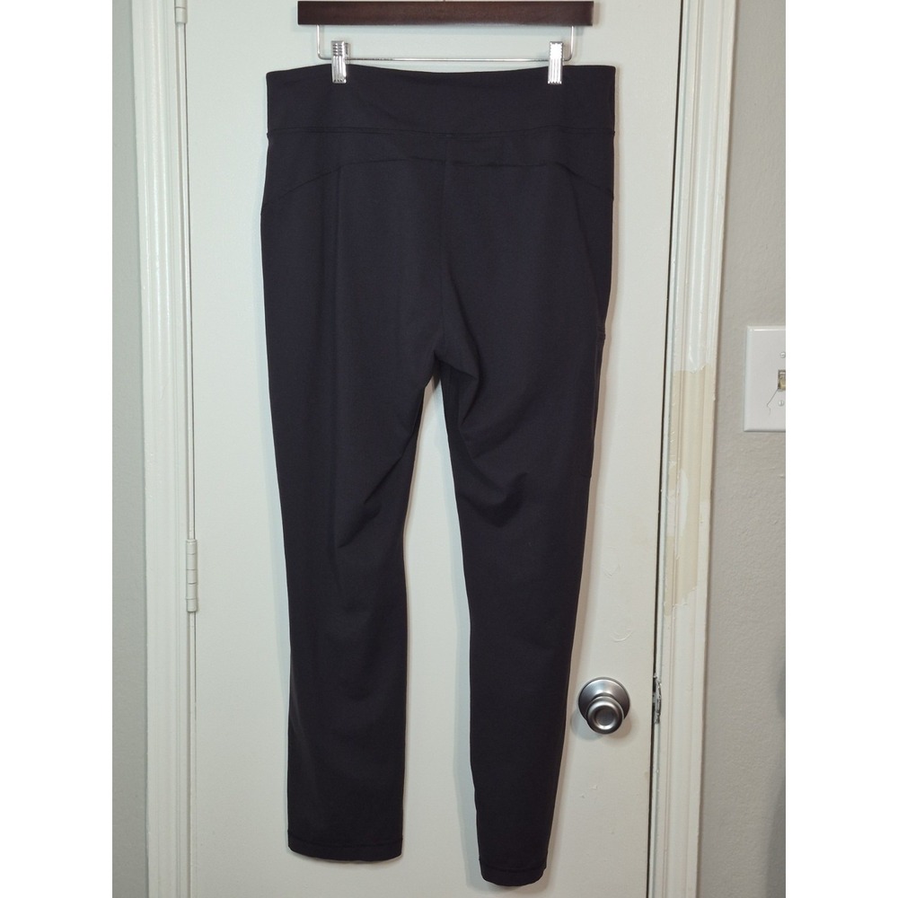 Duluth Trading Co NoGA Classic Black Leggings Pants Womens Size L x 31 Yoga Work - Picture 2 of 5